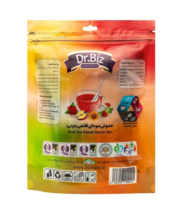 دمنوش میوهای هاوایی دکتر بیز