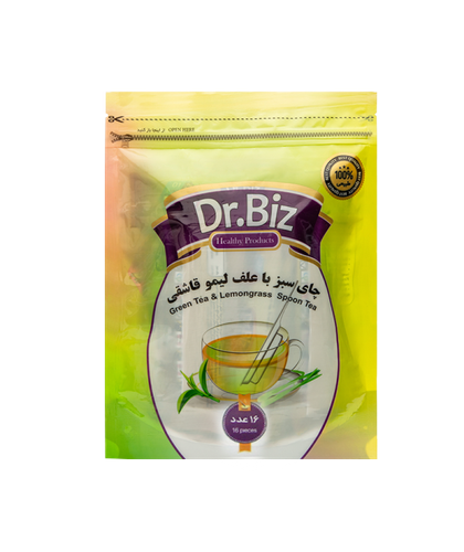 دمنوش چای سبز و علف لیمو دکتر بیز